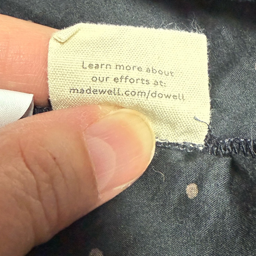 Madewell Voile ruffle pin tuck Black top XS - Picture 14 of 16